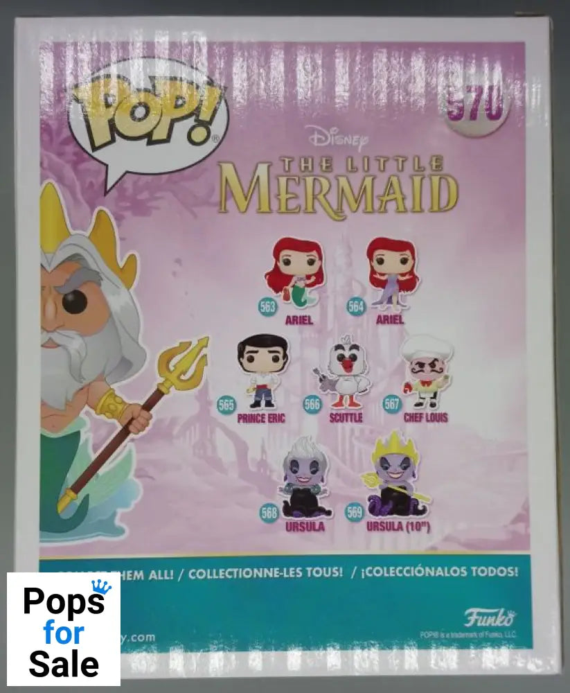 570 King Triton - 6 Inch - Disney The Little Mermaid Funko POP