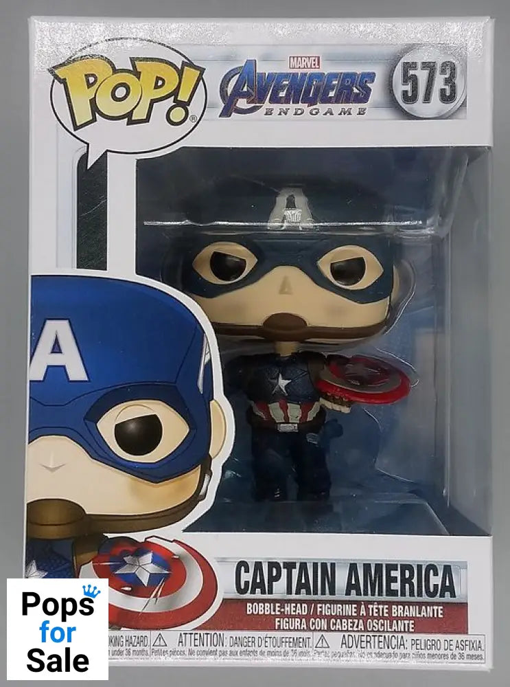 #573 Captain America Mj�lnir & Broken Shield Marvel Avengers Funko POP