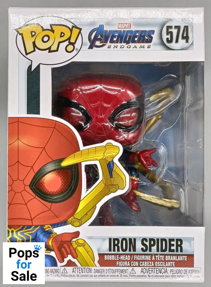 #574 Iron Spider (w/ Gauntlet) Marvel Avengers Endgame Funko POP