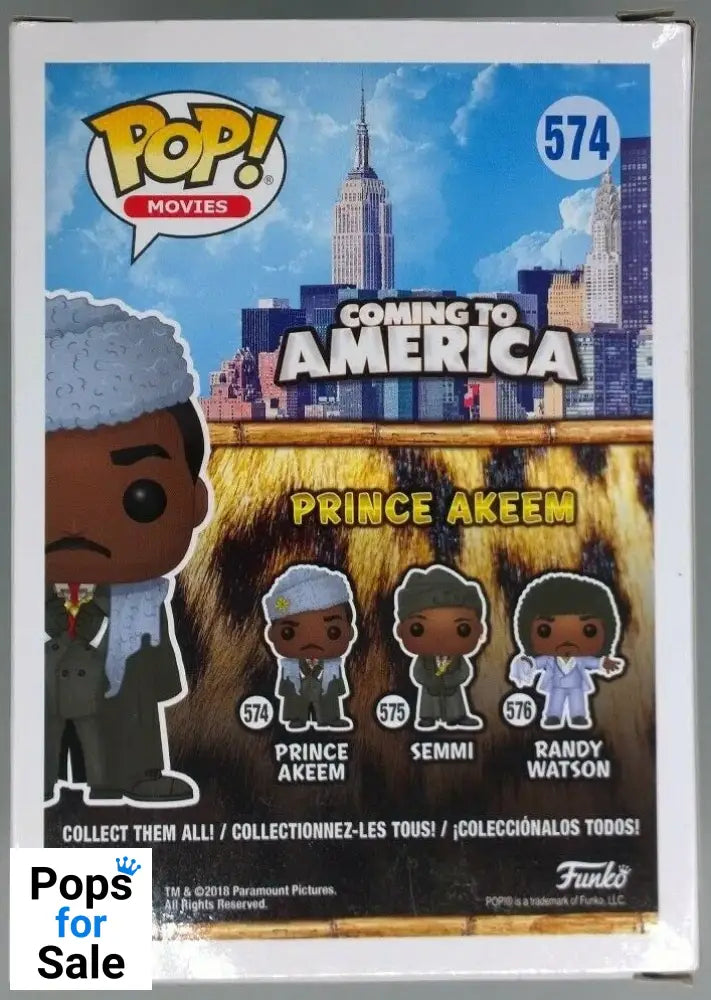 574 Prince Akeem - Coming to America - Funko POP - Box Damaged