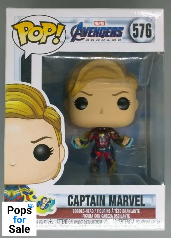 #576 Captain Marvel (Short Hair) Marvel Avengers Endgame Funko POP