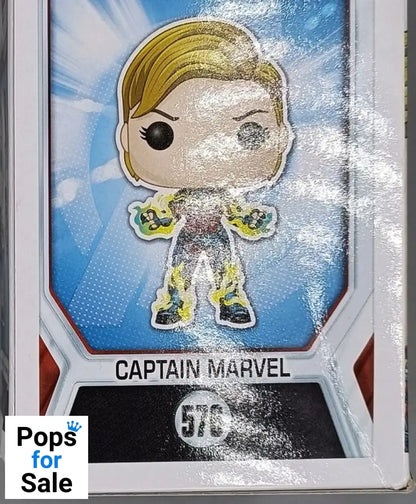 576 Captain Marvel (Short Hair) Marvel Avengers Endgame Funko POP - Box Damaged
