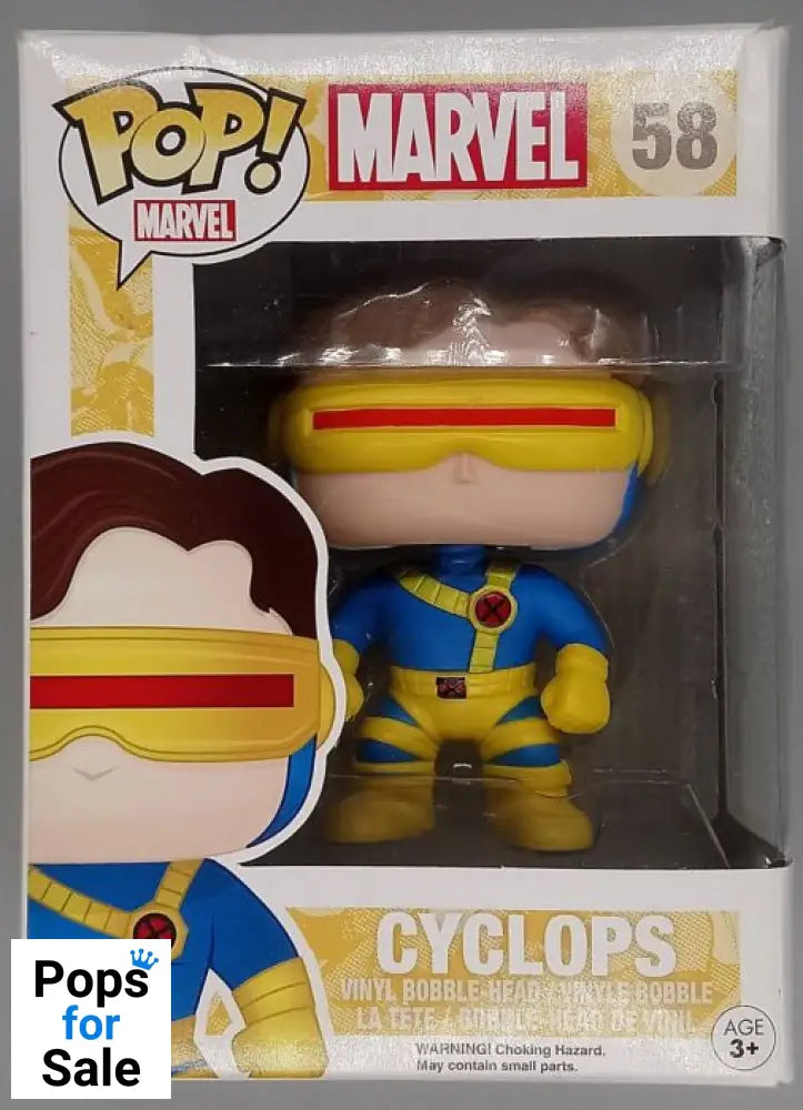 #58 Cyclops - Marvel X-Men - Box Damaged Funko POP