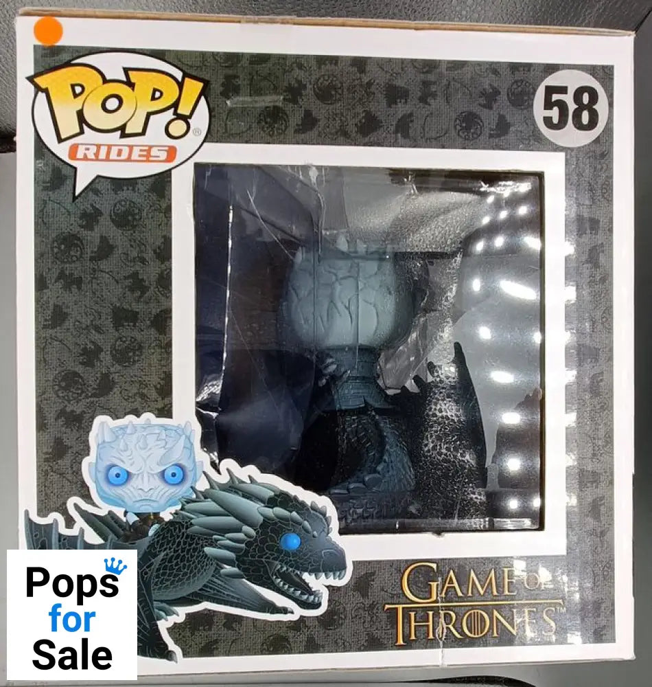 58 Night King & Icy Viserion Glow Game of Thrones Funko POP - Box Damaged