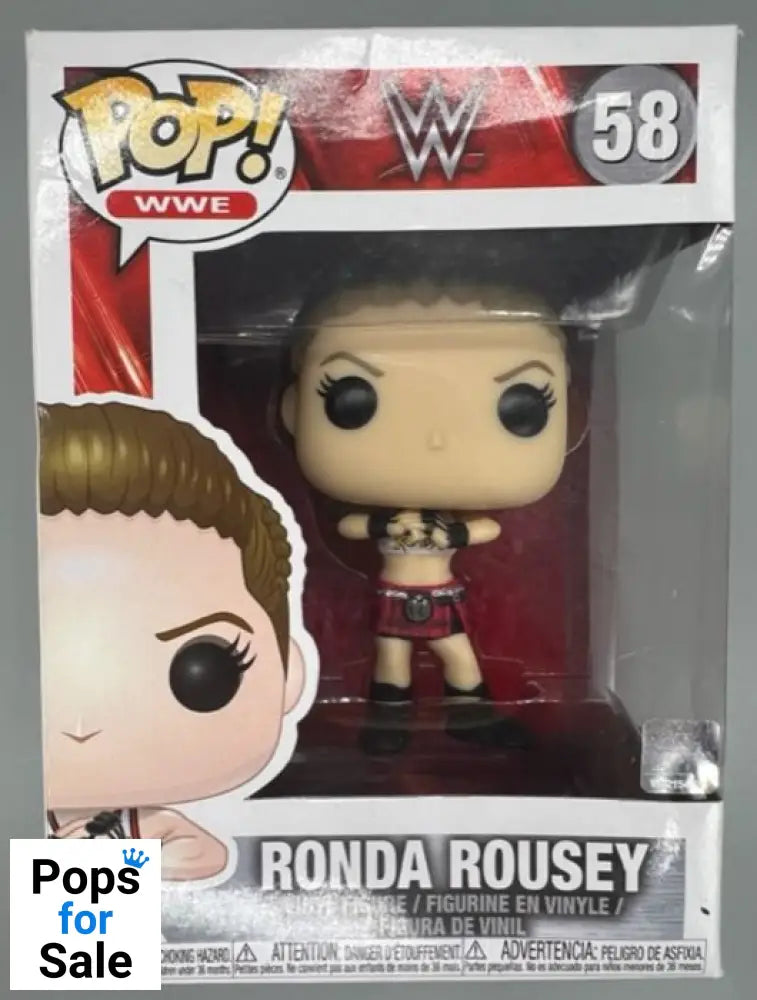 #58 Ronda Rousey - WWE - Box Damaged Funko POP