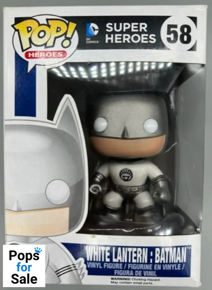 #58 White Lantern: Batman - DC Super Heroes - Box Damaged Funko POP