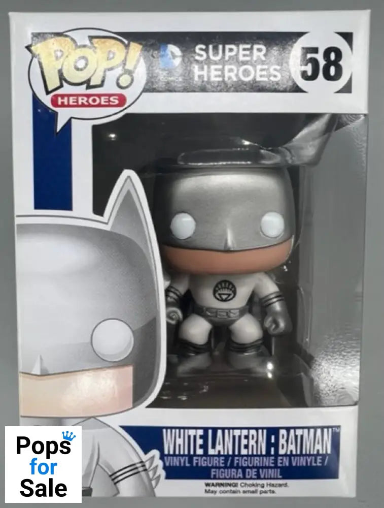 #58 White Lantern: Batman - DC Super Heroes Funko POP