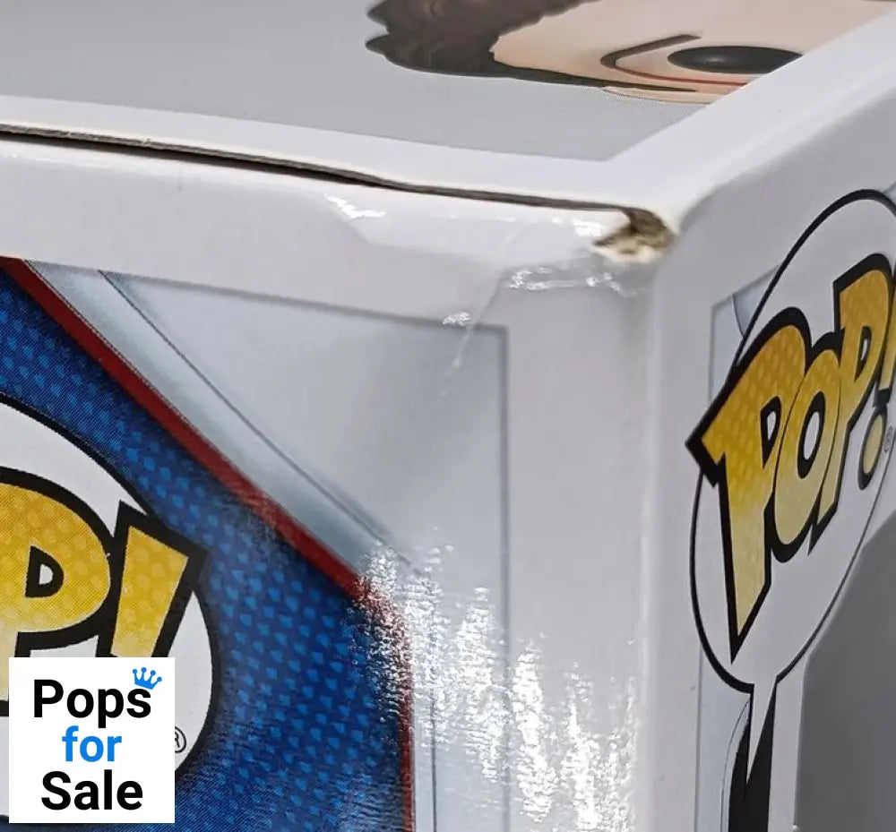 #580 Iron Man (I am Iron Man) Metallic Glow Marvel En Box Damaged Funko POP