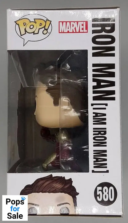 #580 Iron Man (I am Iron Man) Metallic Glow Marvel Endgame Funko POP