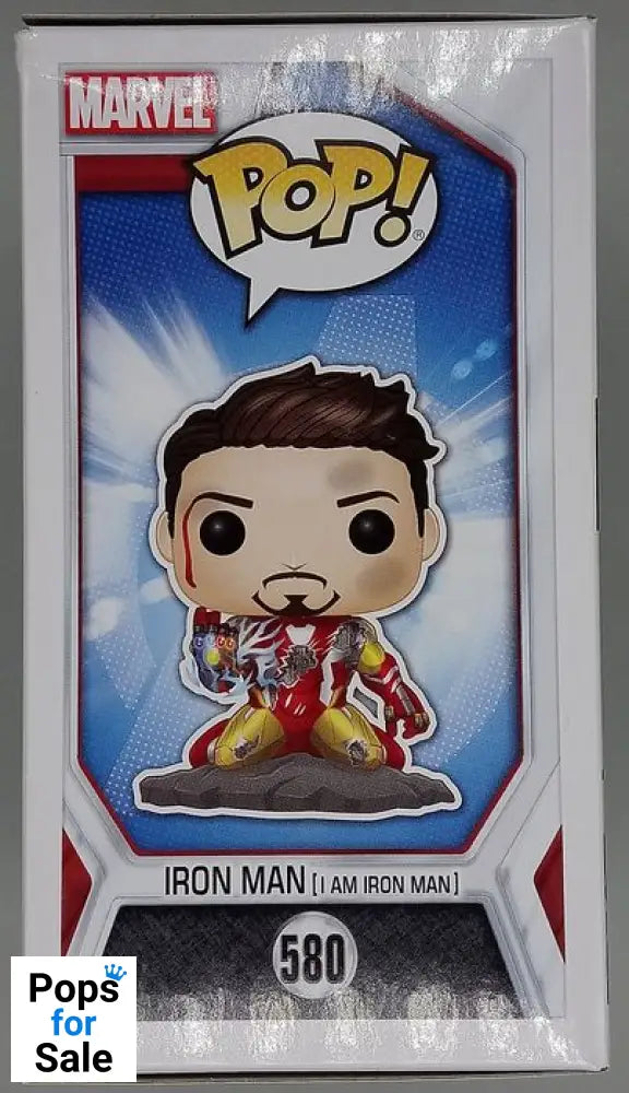 #580 Iron Man (I am Iron Man) Metallic Glow Marvel Endgame Funko POP