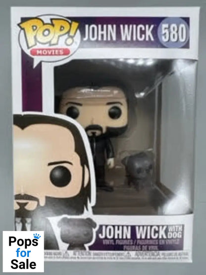 #580 John Wick (with Dog) - John Wick - Box Damaged Funko POP