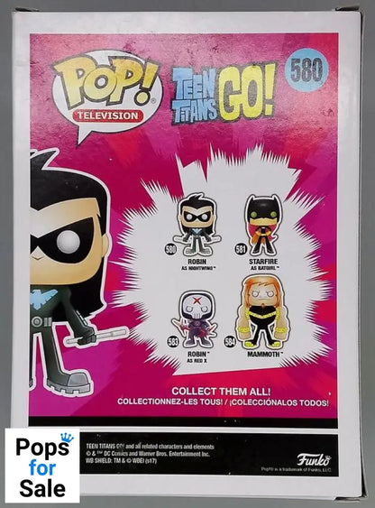 580 Robin as Nightwing - Teen Titans Go! - Funko POP - Box Damaged