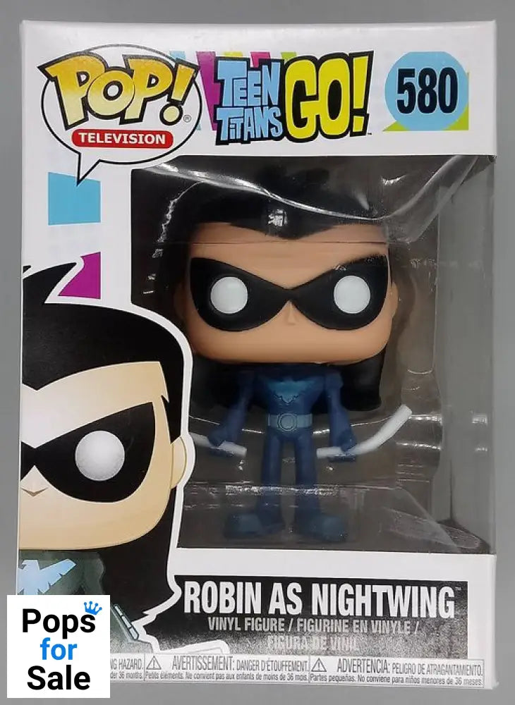 580 Robin as Nightwing - Teen Titans Go! - Funko POP - Box Damaged