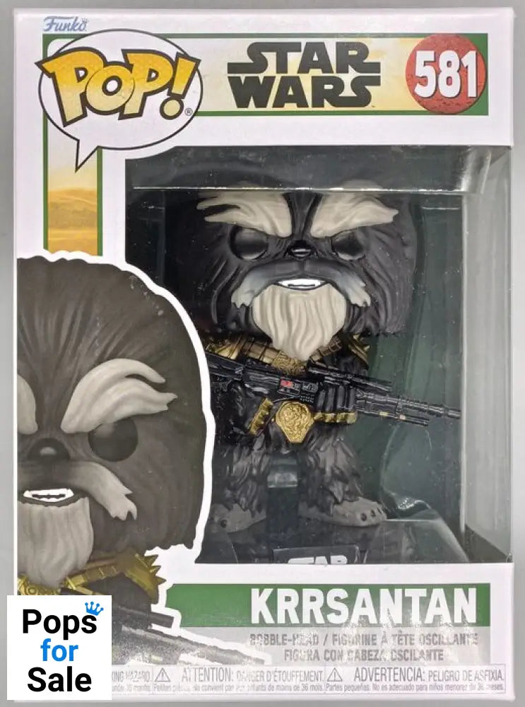 #581 Krrsantan Star Wars The Book Of Boba Fett - Brand New Funko POP in Protector