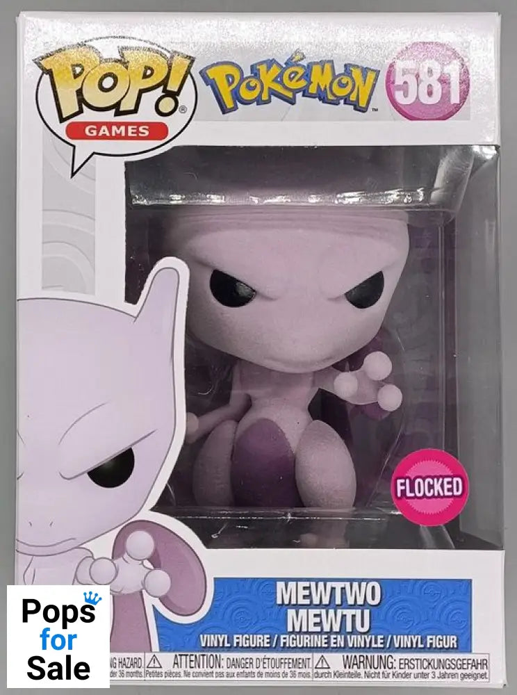 #581 Mewtwo Flocked - Pokemon Funko POP