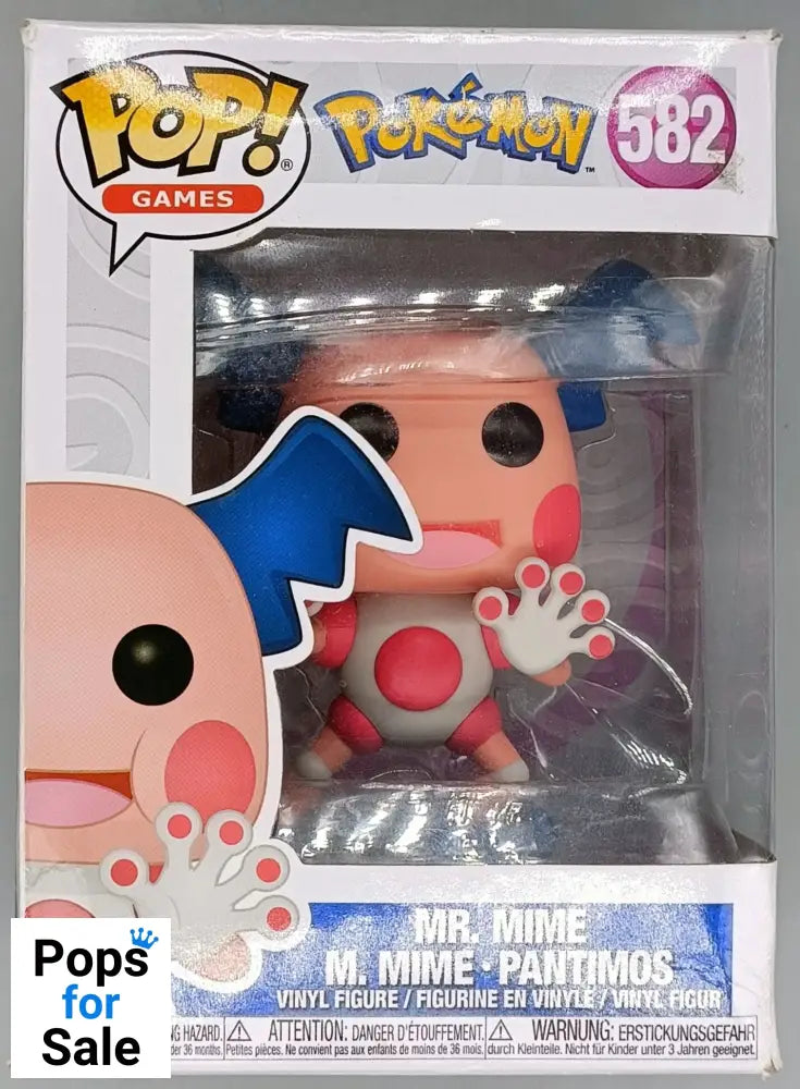 #582 Mr. Mime - Pokemon Funko POP - Box Damaged