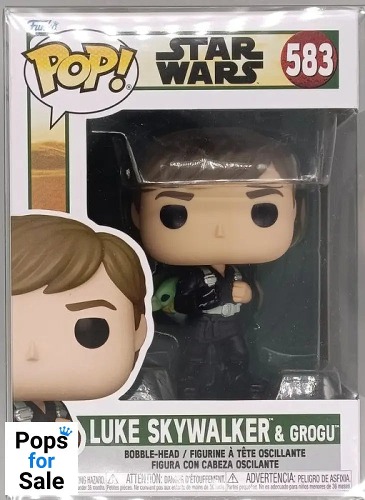 #583 Luke Skywalker (& Grogu) - Star Wars Funko POP