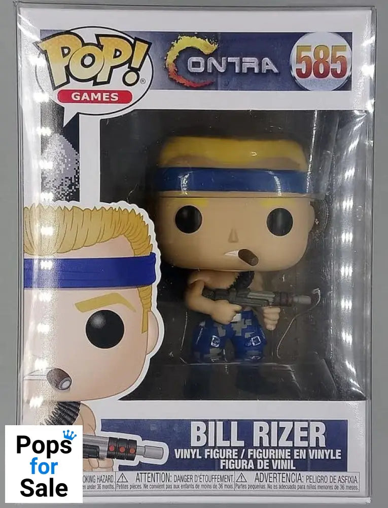 585 Bill Rizer - Contra - Funko POP - Box Damaged