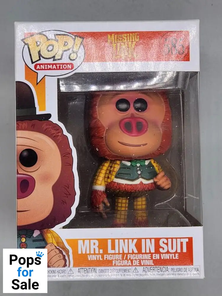 #585 Mr. Link in Suit - Missing Link - Box Damaged Funko POP