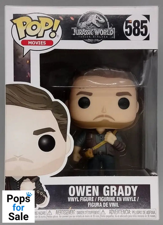 #585 Owen Grady - Jurassic World Fallen Kingdom Box Damaged Funko POP