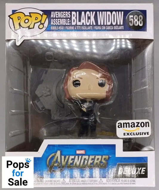 588 Avengers Assemble: Black Widow Deluxe Marvel Funko POP - Box Damaged