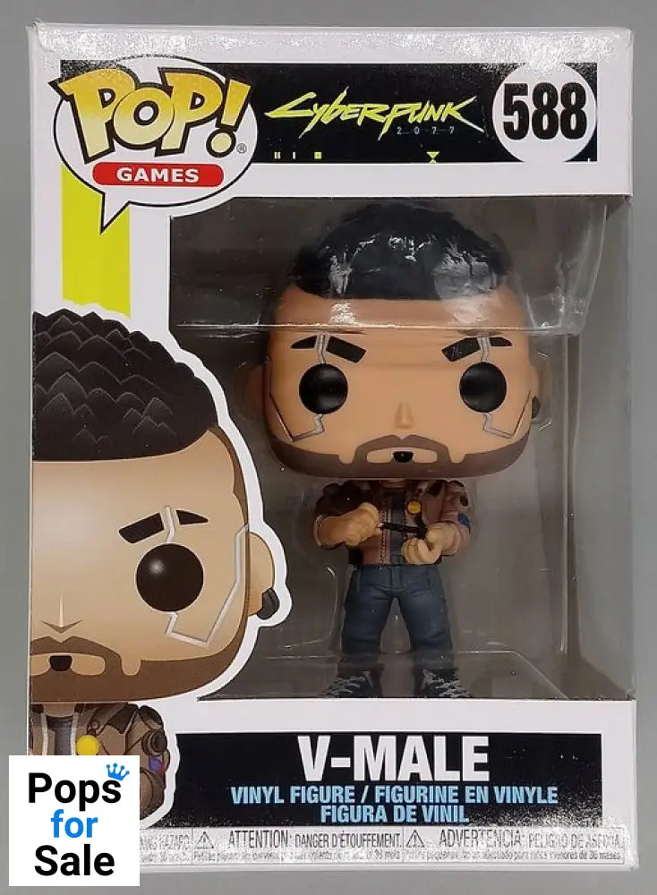 588 V-Male - Cyberpunk 2077 - Box Damaged Funko POP