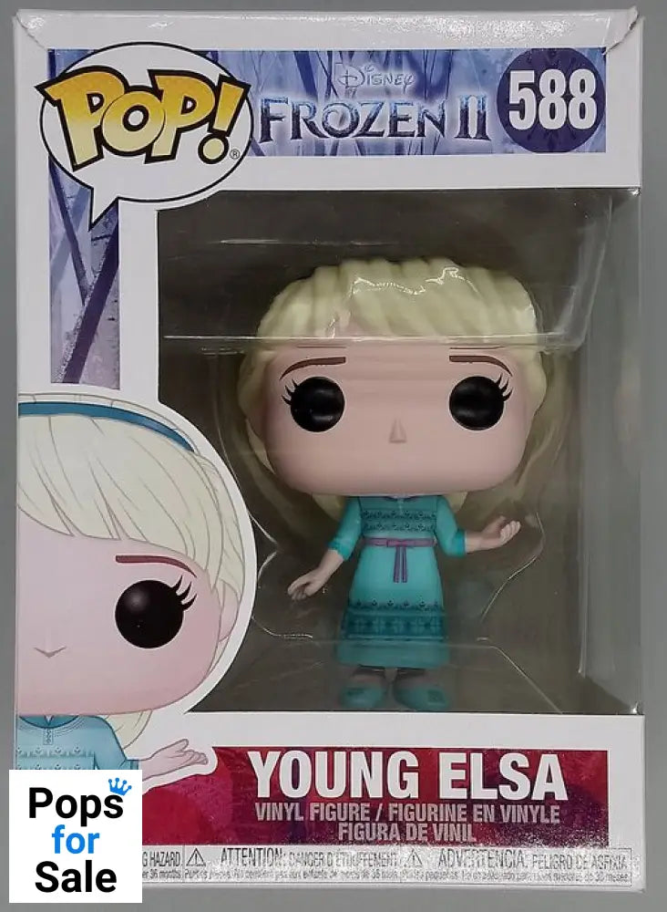 588 Young Elsa - Disney Frozen 2 - Box Damaged Funko POP