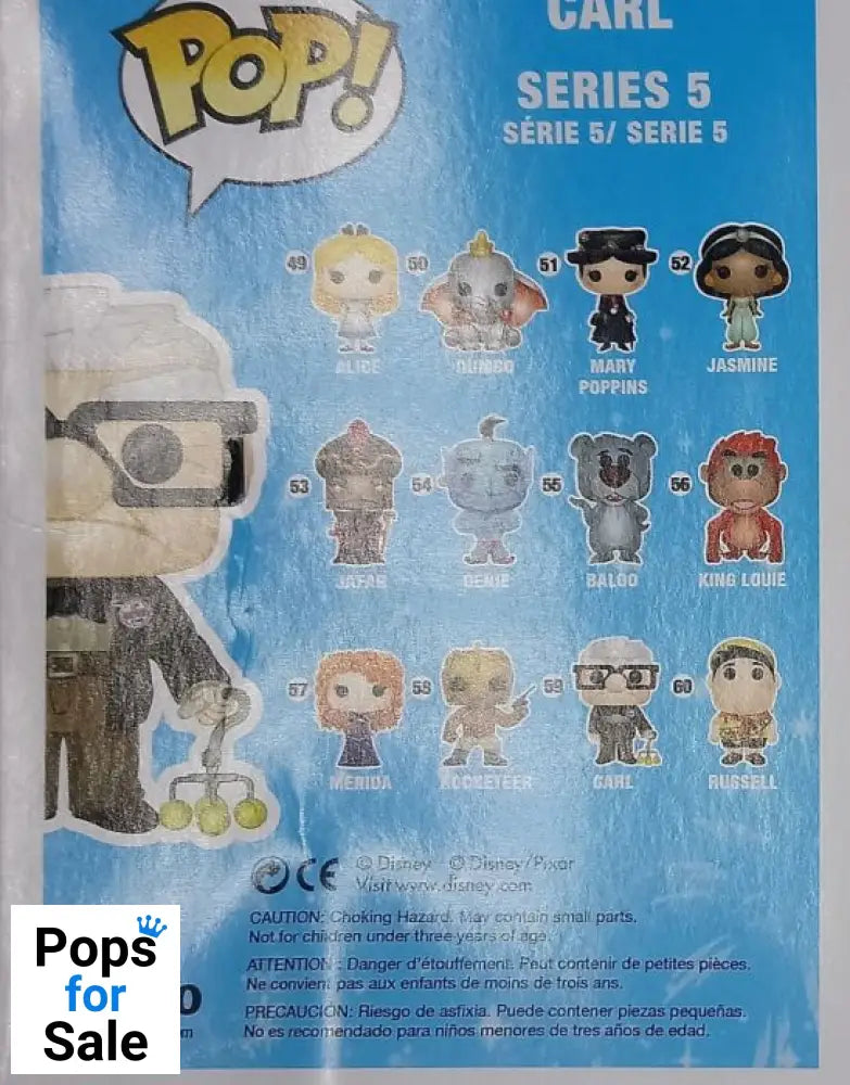 #59 Carl - Disney Up! - Box Damaged Funko POP