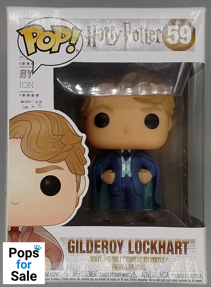 #59 Gilderoy Lockhart (Blue Suit) Harry Potter - Box Damaged Funko POP