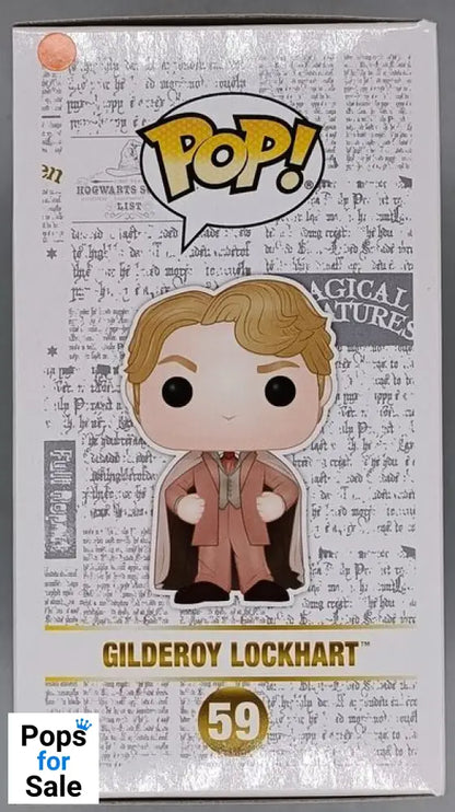 #59 Gilderoy Lockhart (Brown Suit) - Harry Potter Box Damaged Funko POP