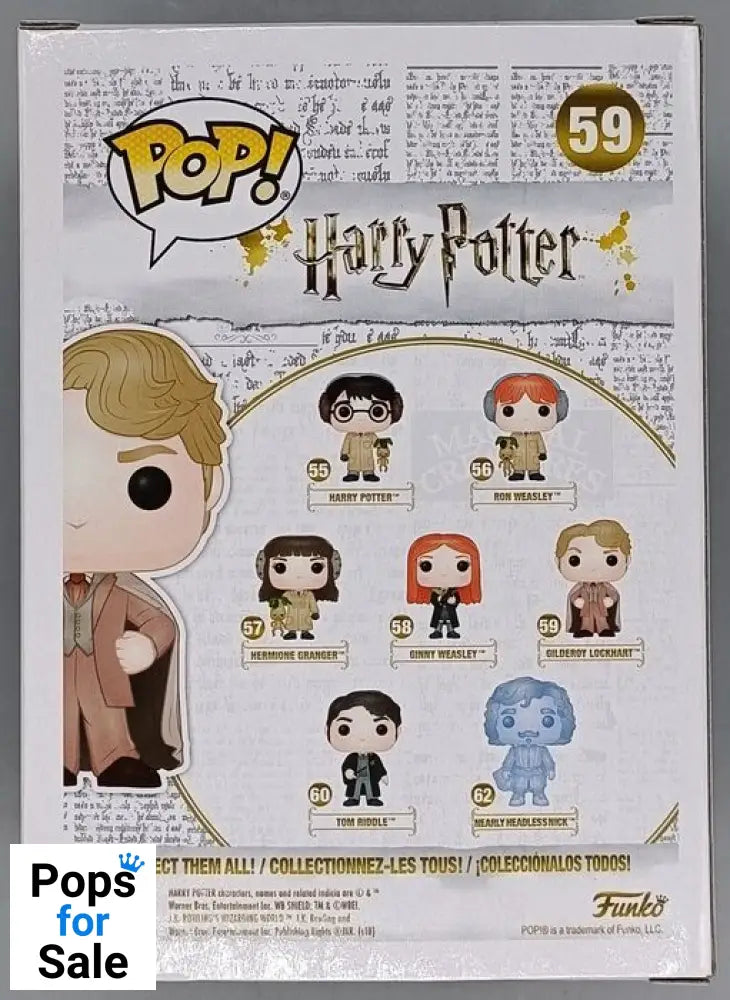 #59 Gilderoy Lockhart (Brown Suit) - Harry Potter Box Damaged Funko POP