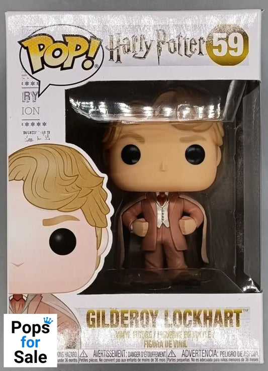 #59 Gilderoy Lockhart (Brown Suit) - Harry Potter Box Damaged Funko POP