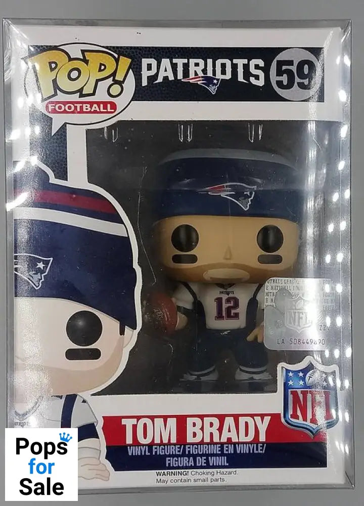 #59 Tom Brady (White) - NFL New England Patriots Funko POP