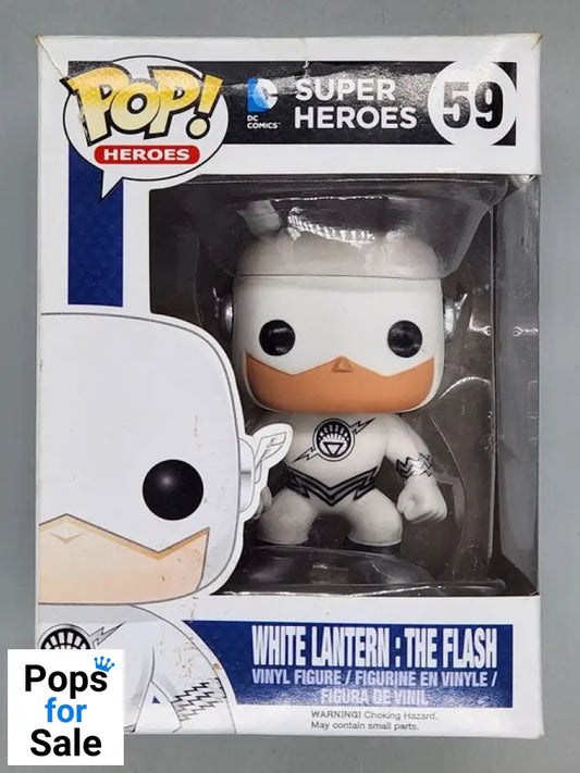 #59 White Lantern: The Flash - DC Super Heroes - Box Damaged Funko POP