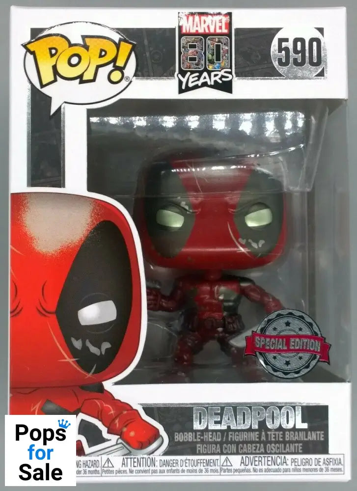 #590 Deadpool (First Appearance) Metallic - Marvel Funko POP