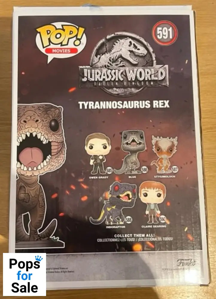 #591 Tyrannosaurus Rex 10 Inch Jurassic World - Box Damaged Funko POP