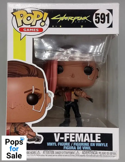 591 V-Female - Cyberpunk 2077 - Funko POP - Box Damaged