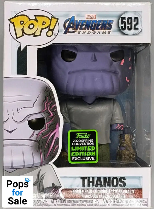 #592 Thanos (Detachable Arm) Marvel Avengers Endgame Box Damaged Funko POP