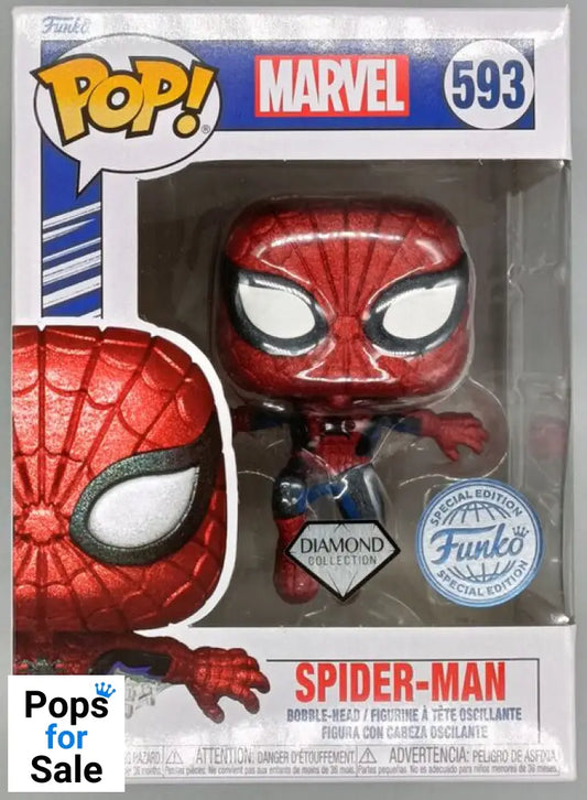 #593 Spider-Man (First Appearance) Diamond Marvel DAMAGE