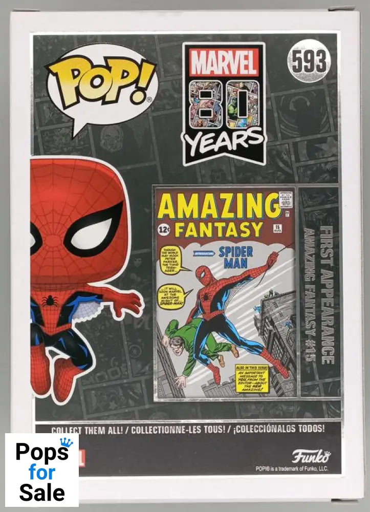 #593 Spider-Man (First Appearance) - Marvel 80 Years Funko POP