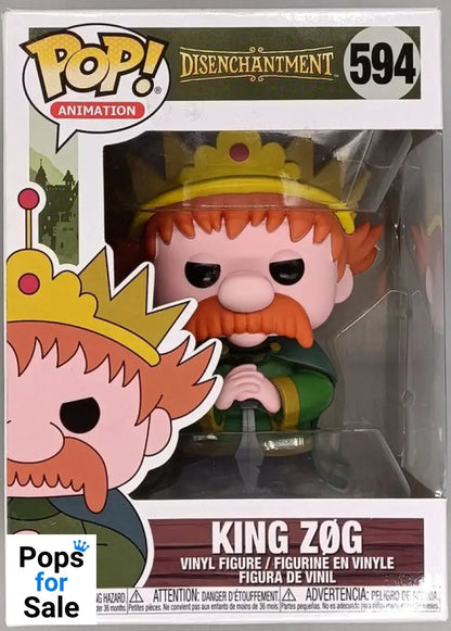 #594 King Zog - Disenchantment - Box Damaged Funko POP