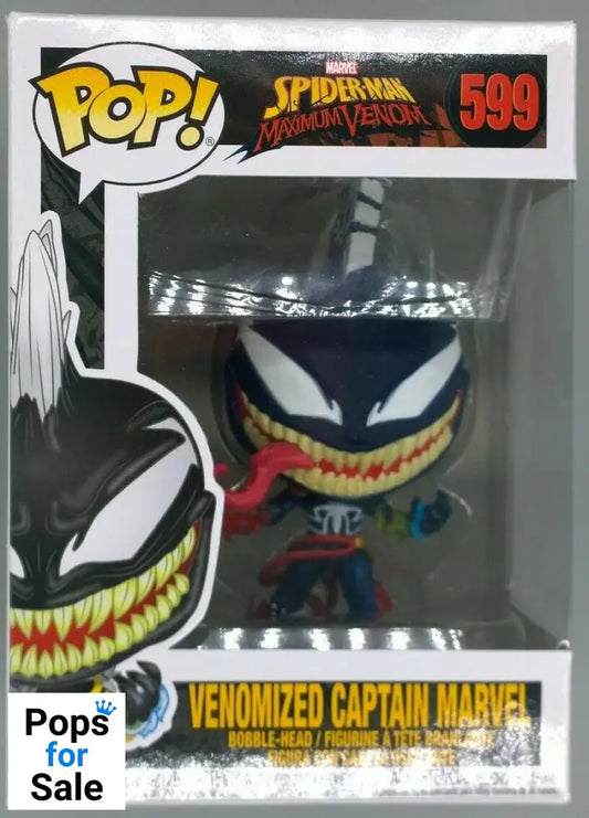 #599 Venomized Captain Marvel - Marvel Max Venom Funko POP