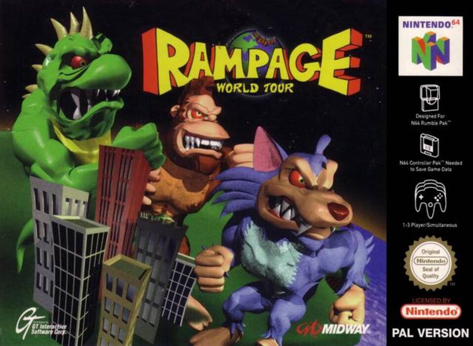 Rampage World Tour for Nintendo 64 [Just Cartridge]