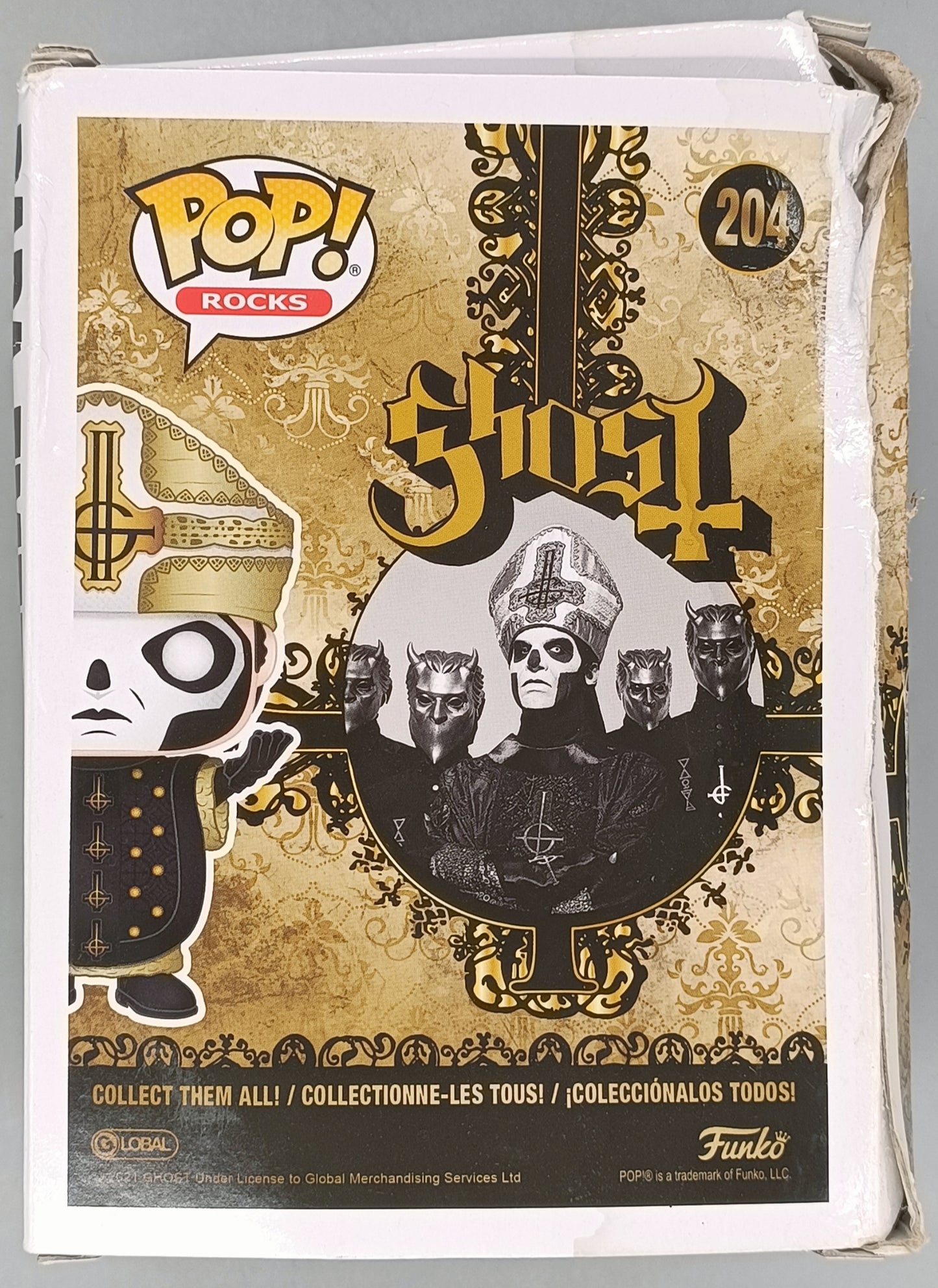 204 Papa Emeritus III - Ghost - Rocks - Box Damaged Funko POP