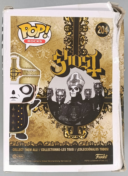 204 Papa Emeritus III - Ghost - Rocks - Box Damaged Funko POP