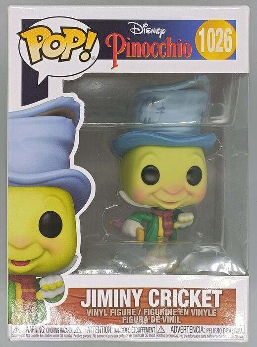 1026 Jiminy Cricket (Street) - Disney Pinocchio Box Damaged Funko POP