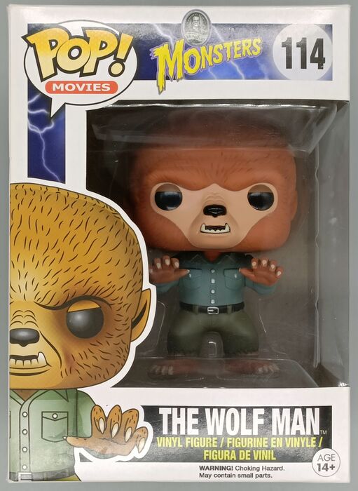 #114 The Wolf Man - Universal Monsters - Box Damaged Funko POP