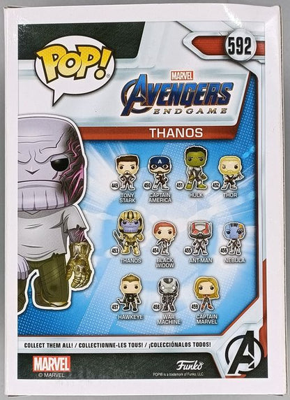 #592 Thanos (Detachable Arm) Marvel Avengers Endgame Box Damaged Funko POP