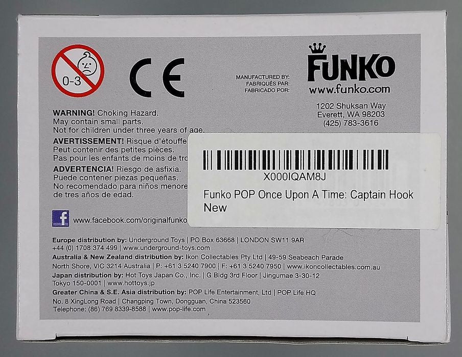 #272 Captain Hook - Once Upon A Time - Box Damaged Funko POP