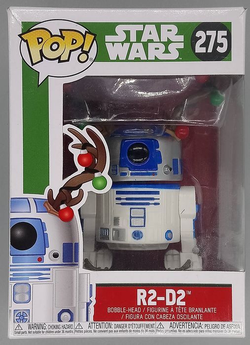 #275 R2-D2 (with Antlers) - Star Wars - Holiday - Box Damaged Funko POP